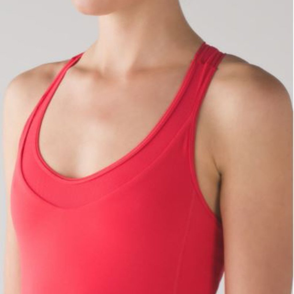 Lululemon Deep Breath Tank Size 6 color : Lush Coral